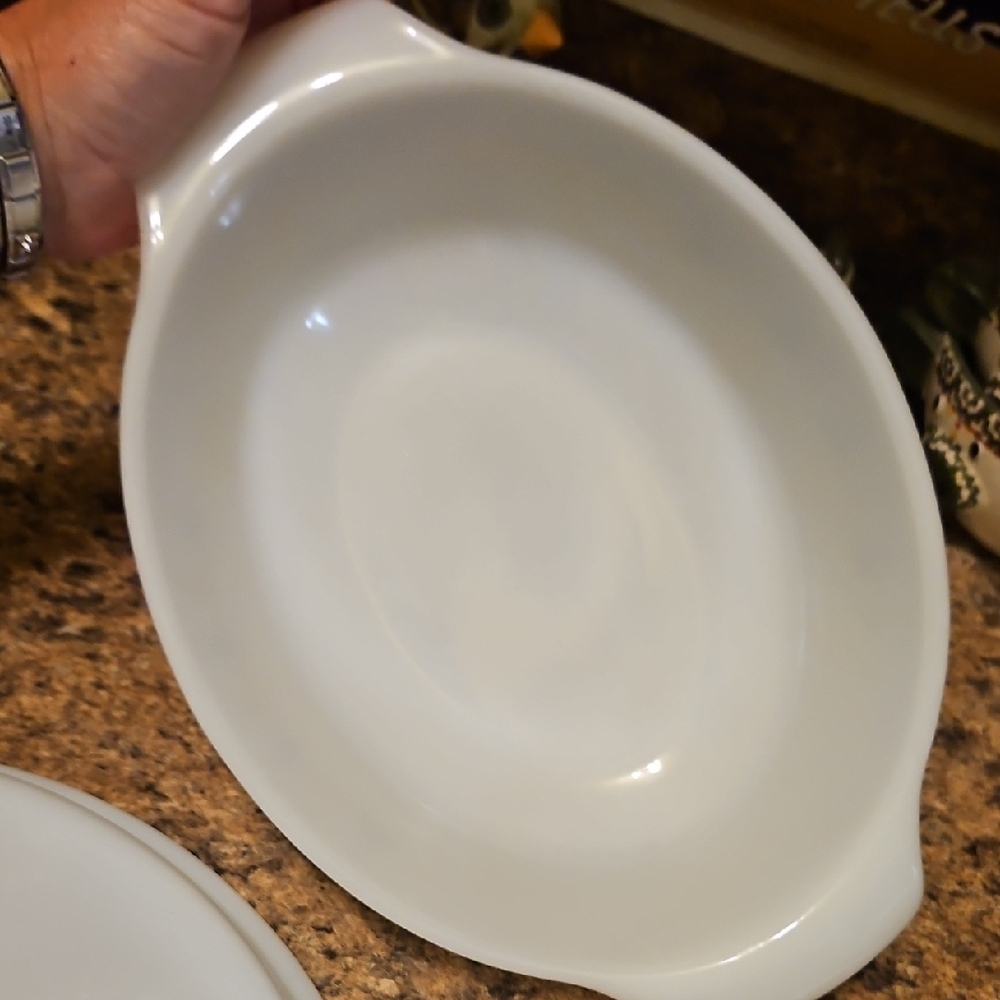 Vintage Fire King Anchor Hocking Pyrex Casserole Dish W/ Lid oval Candle glow - Picture 7 of 11